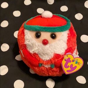 TY Kringle Santa plush ball